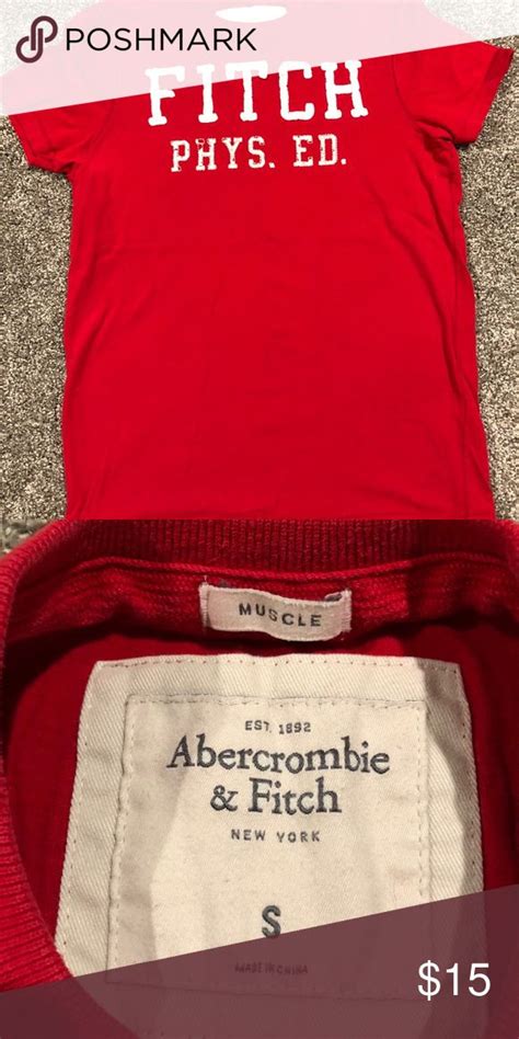 Abercrombie Muscle Red T Shirt Like New Abercrombie Fitch Shirts