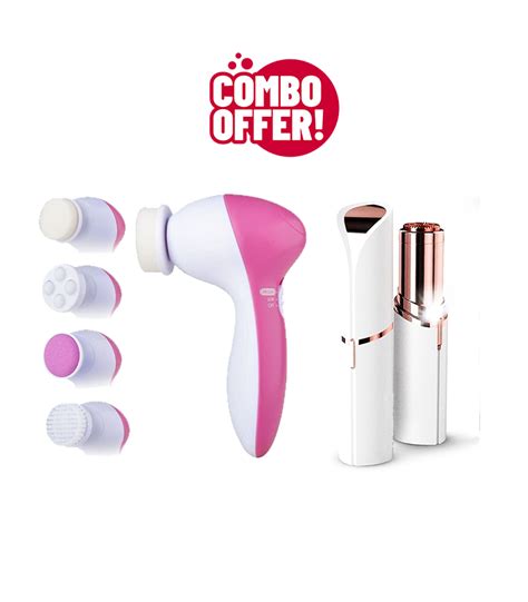 5 In 1 Beauty Care Massager And Facial Hair Remover Rechargeable Combo Offer Mega Dealslk