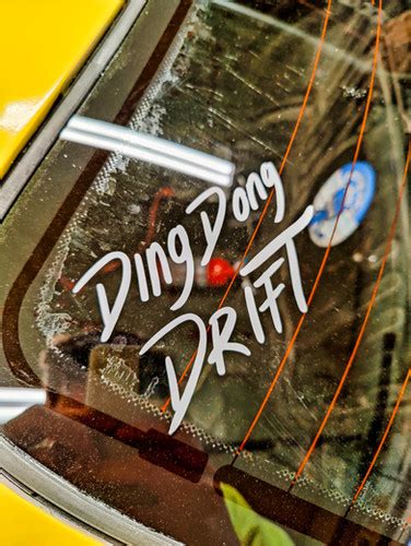 Ding Dong Drift Logo Sticker Dingdongdrift