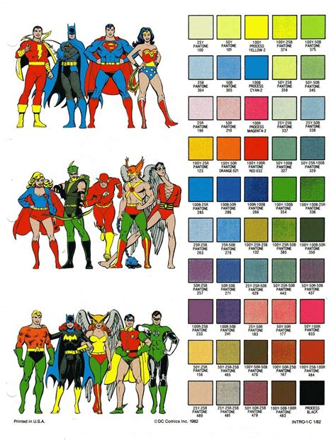 The DC Comics color palette : r/DCcomics