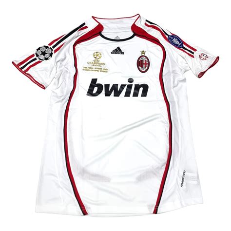 Camiseta Retro Milan 2006 visitante blanca Fútbol de Primera