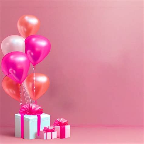 Free Pink Birthday Card Background Image