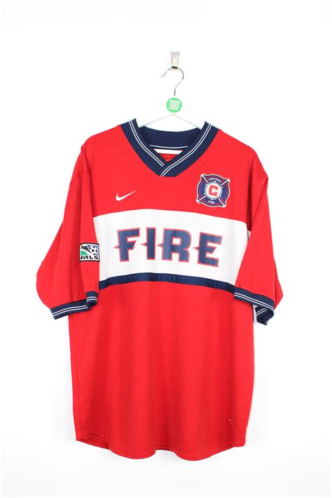 2000-02 Chicago Fire home jersey - XL • RB - Classic Soccer Jerseys