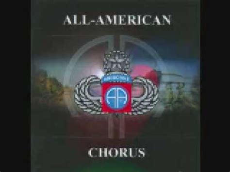 Blood Upon The Risers Nd Airborne Division All American Chorus Youtube