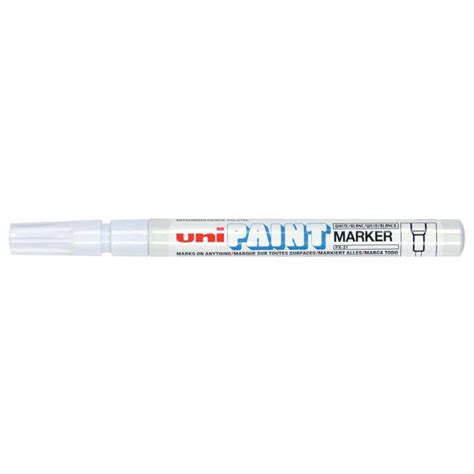 Uni Paint Marker 1 2mm Bullet Tip White Px 21 Cafe Supply