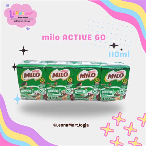 Jual Susu Uht Milo Kotak Active Go Ml Shopee Indonesia