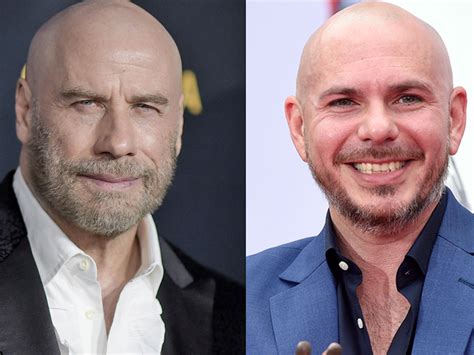 John Travolta says his 'good friend' Pitbull convinced him to go bald ...