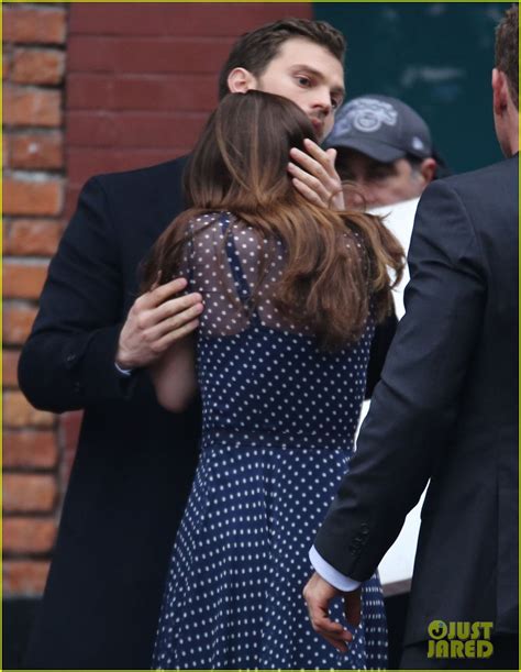 Jamie Dornan Consoles An Upset Dakota Johnson For Fifty Shades Darker