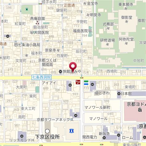 京都府京都市下京区七条通新町西入夷之町716 の地図 Mapfan