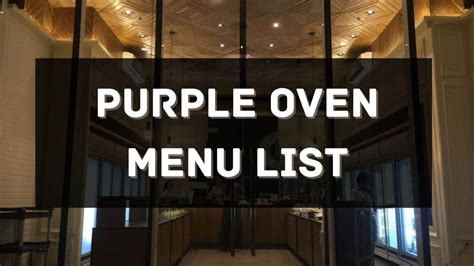 Purple Oven Menu Prices Philippines Updated All About