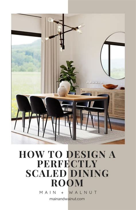 A Dining Room Table And Chairs With The Words How To Design A Perfectly