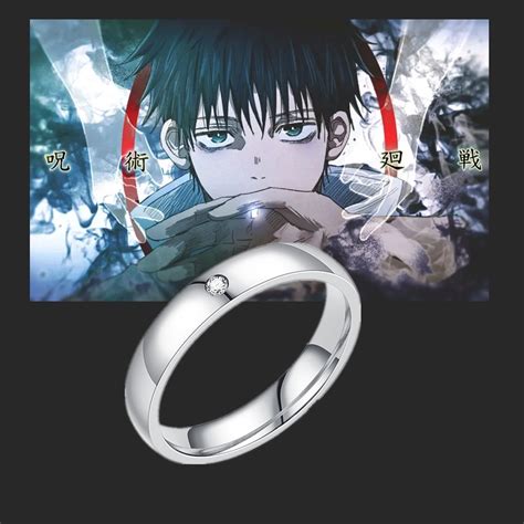 Anime Yuta Okkotsu Ring Jujutsu Kaisen Silver Color Stainless Steel