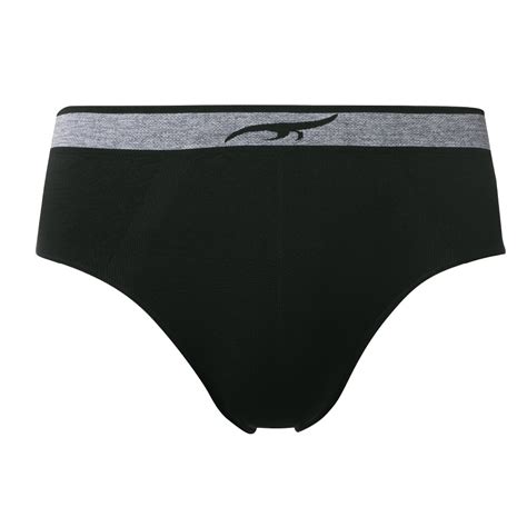 Kit 2 Peças Cueca Slip Sem Costura Azul e Preta