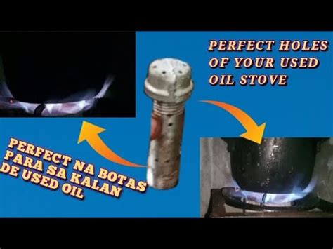 Magandang Butas Para Sa Kalan De Used Oil Blue Flame Perfect Holes