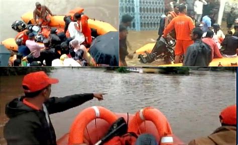 Ndrf At Rescue Guardian Angels Save More Than 300 In Flood Affected