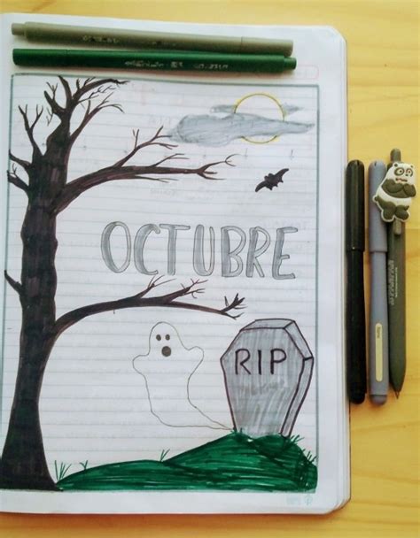 Portadas de octubre ideas bonitas diseños fáciles carátulas