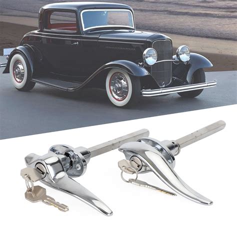 Car Outside Locking Door Handles 32 Matching Locks Tac H102 Fit For Ford 3 Window Coupe 1932