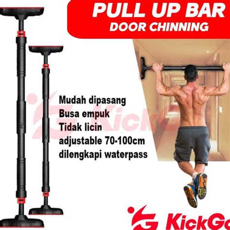 Jual Kirim Segera KickGO Pull Up Chin Up Bar Dinding Pintu Beban 15 Kg