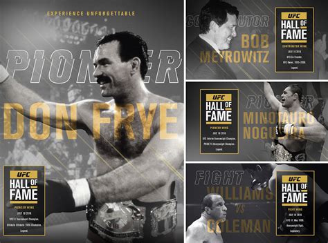 UFC Hall of Fame on Behance