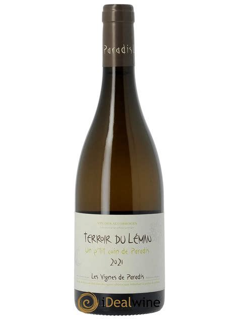 Acheter IGP Vin Des Allobroges Chasselas Un P Tit Coin De Paradis Les