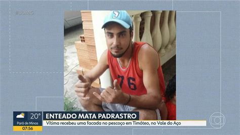 Vídeo Enteado mata padrasto facada no pescoço Bom Dia Minas G1