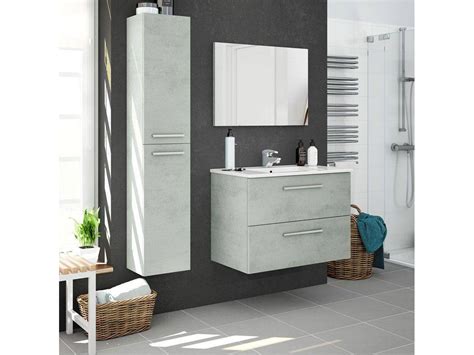 Columna de Baño Cemento Athena 2 Puertas ARKITMOBEL Gris Cemento