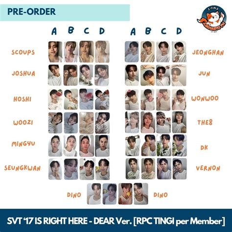 Pre Order Seventeen Best Album Is Right Here Dear Version Rpc