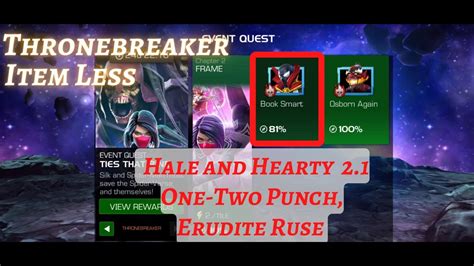 Mcoc Eq Hale And Hearty Book Smart Ties That Bind Tb