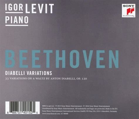 Diabelli Variations Ludwig Van Beethoven Cd Album Muziek