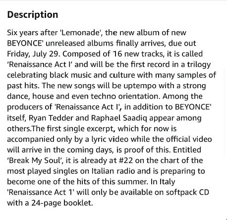 Beyoncé - RENAISSANCE Lyrics and Tracklist | Genius