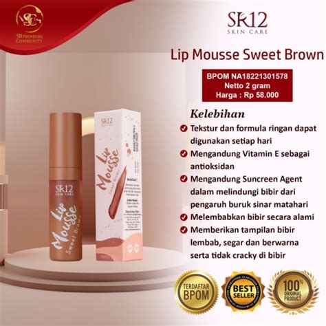 Jual Sr Lip Mousse Cream Melembabkan Bibir Mengandung Sunscreen