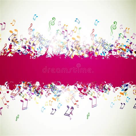 Colorful Musicnotes Stock Illustrations Colorful Musicnotes Stock