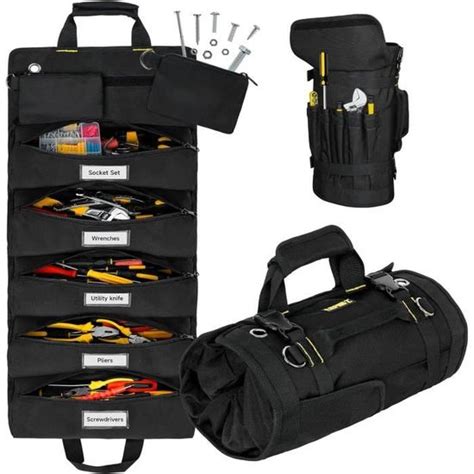 Sac À Outils Enroulable À 13 Poches Sac À Outils Multifonction