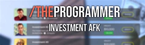 The Programmer S Investment Afk Keep Players Online Afk Reward And