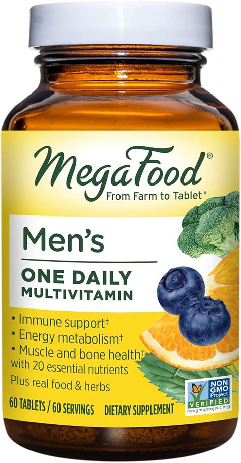 Megafood Men S One Daily Multivitamin With Zinc Selenium B Vitamins