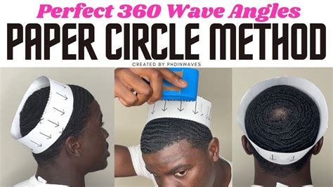 Perfect 360 Wave Brush Angles Paper Circle Method Youtube