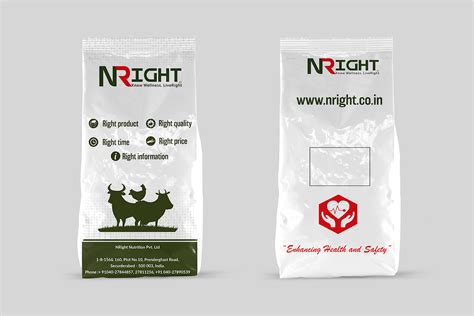 Poultry feed bag design for Nright Nutrition Pvt. Ltd on Behance