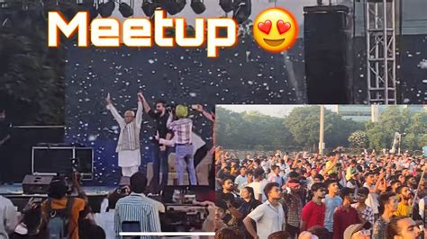 Elvish Yadav Meetup In Devi Lal Stadium 1lakh Log A Gaye YouTube