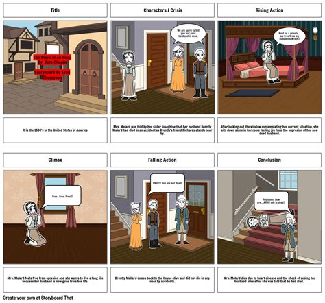 The Story Of An Hour Storyboard By Dc F