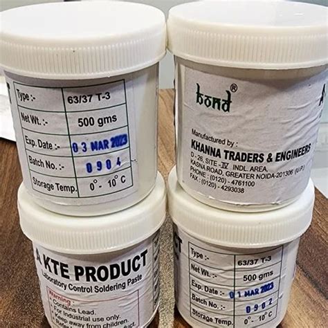 Solid Bond T 3 T4 KTE Leaded Soldering Paste 500 Gm At Rs 2800 Kg In