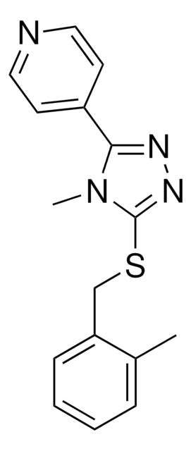 4 4 METHYL 5 2 METHYLBENZYL THIO 4H 1 2 4 TRIAZOL 3 YL PYRIDINE