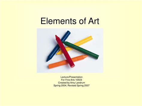 Ppt Elements Of Art Powerpoint Presentation Free Download Id 3721823