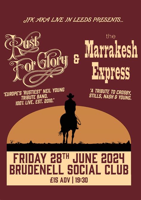 Rust For Glory The Marrakesh Express Double Bill Of Tributes To Neil