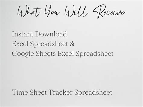 Time Sheet Tracker, Employee Time Tracker, Weekly Time Sheet, Biweekly ...