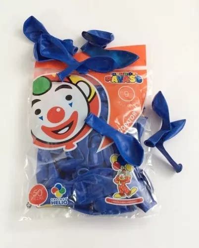 Bolsa Globo Latex Azul Rey Royal 50 Pz Payaso Decoración en venta en