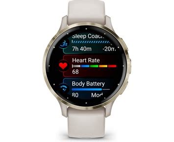 Garmin Venu S Ivory Soft Gold Amoled Mm Netonnet