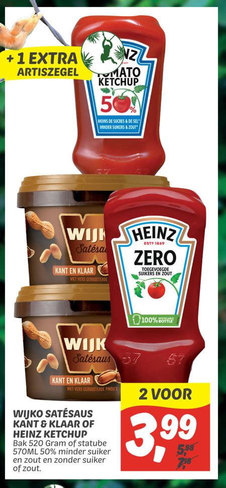 Wijko Tomatenketchup Satesaus Folder Aanbieding Bij Dekamarkt Details