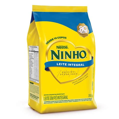 Qual O Melhor Leite Ninho Integral Ou Instantaneo - LEITE NINHO INSTANTANEO INTEGRAL SACHE 350 GR NESTLE-Casa do Panificador