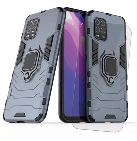 Funda Uso Rudo Xiaomi Redmi Anillo Mica Hidrogel Envio