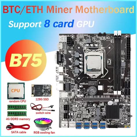 Placa Base Para Miner A Gpu B De Cartas Cpu Ventilador S Cuotas